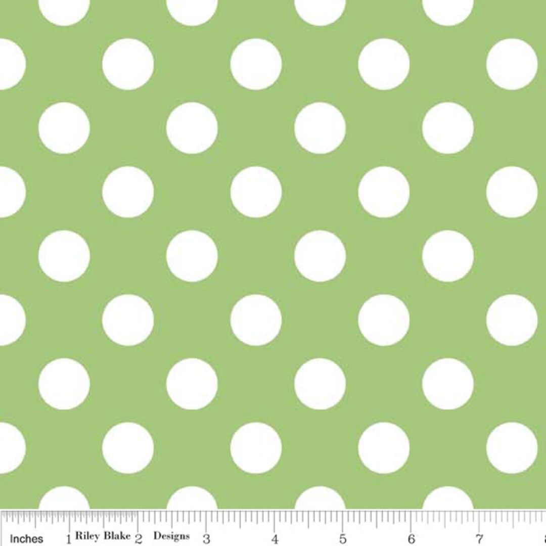 Riley Blake Green Dot Fabric