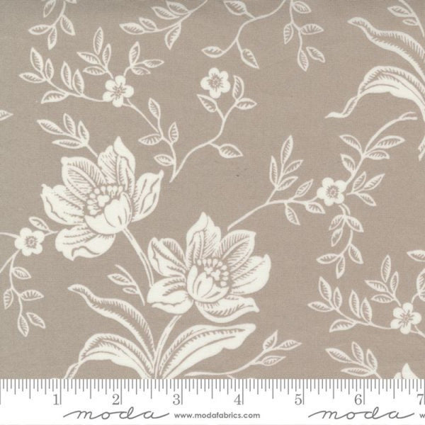 Moda Woodcut Floral- Grey 108" Wide Backing