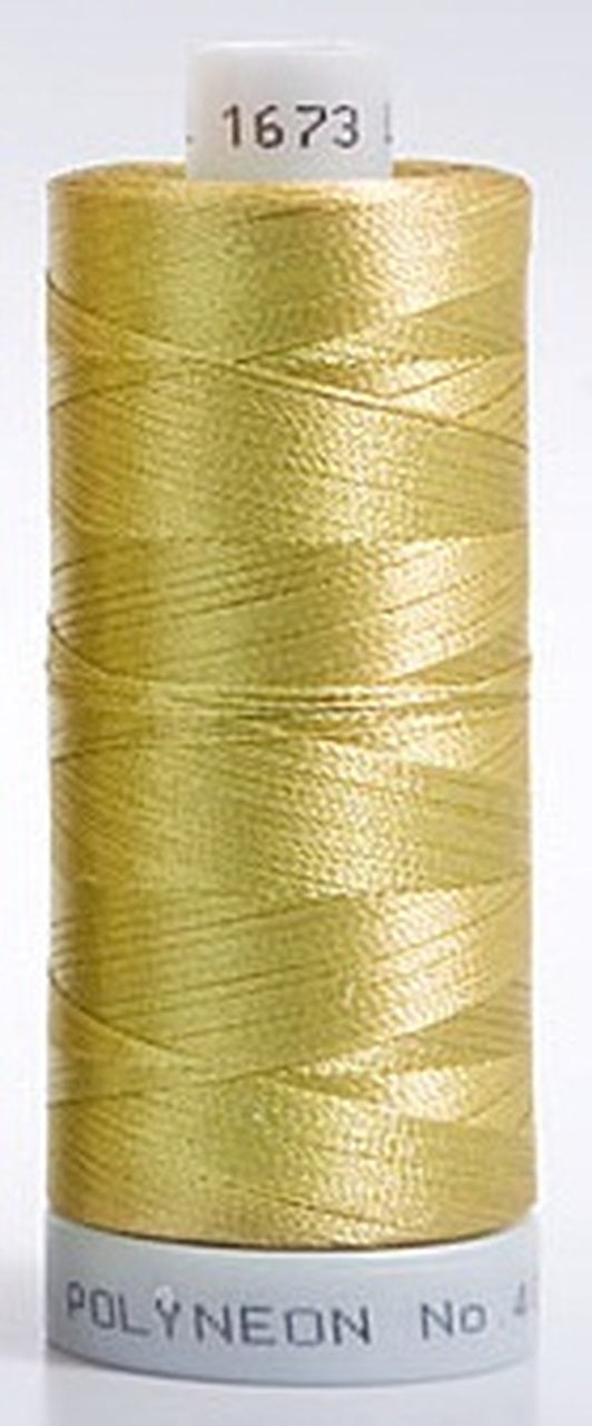 Polyneon Embroidery Thread Strip 12 (Grey/Gold)
