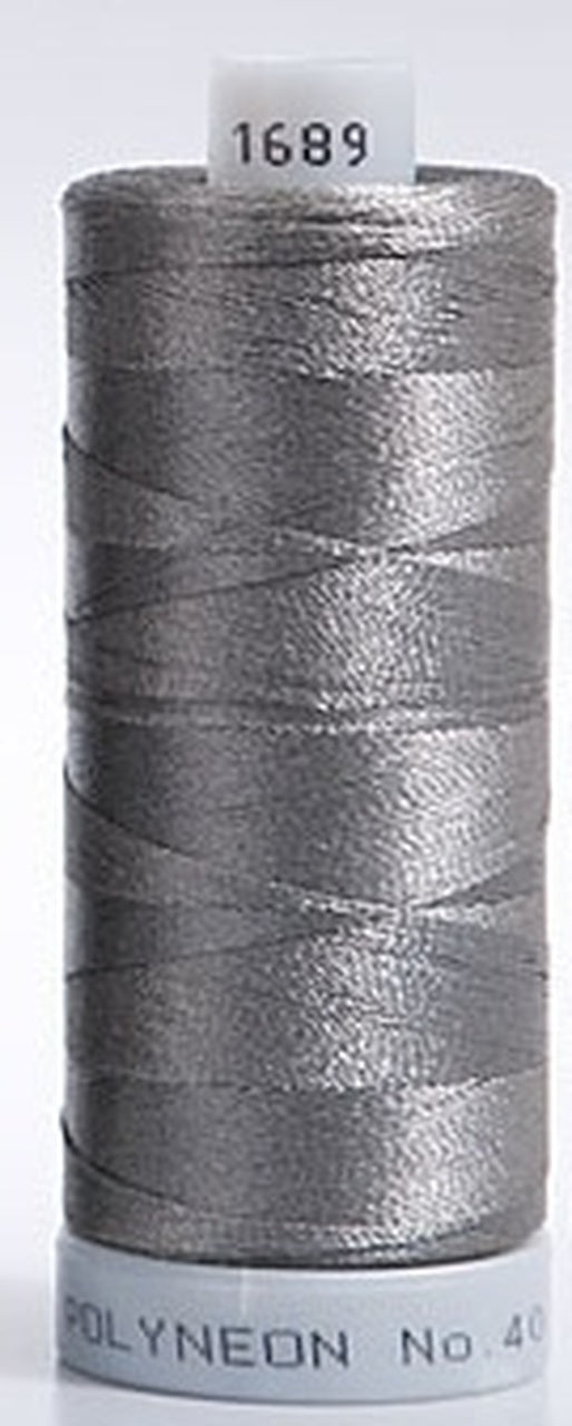 Polyneon Embroidery Thread Strip 12 (Grey/Gold)
