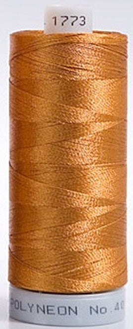 Polyneon Embroidery Thread Strip 10 (Brown/Peach)