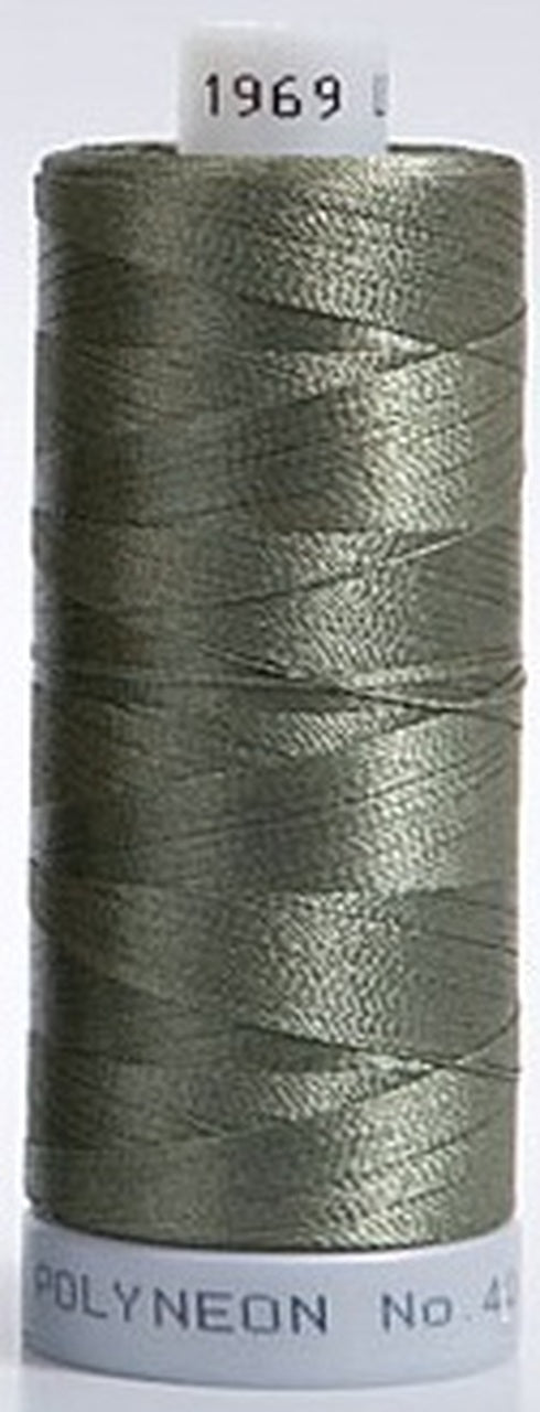 Polyneon Embroidery Thread Strip 8 (Green/Brown)