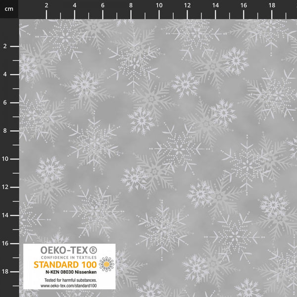 Large Snowflakes - GREY/SILVER