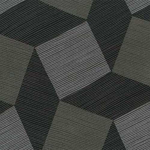 Backing Fabric - Tumble Blocks Charcoal