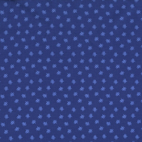 RJR Fabrics - Welcome to My World Blue Hash