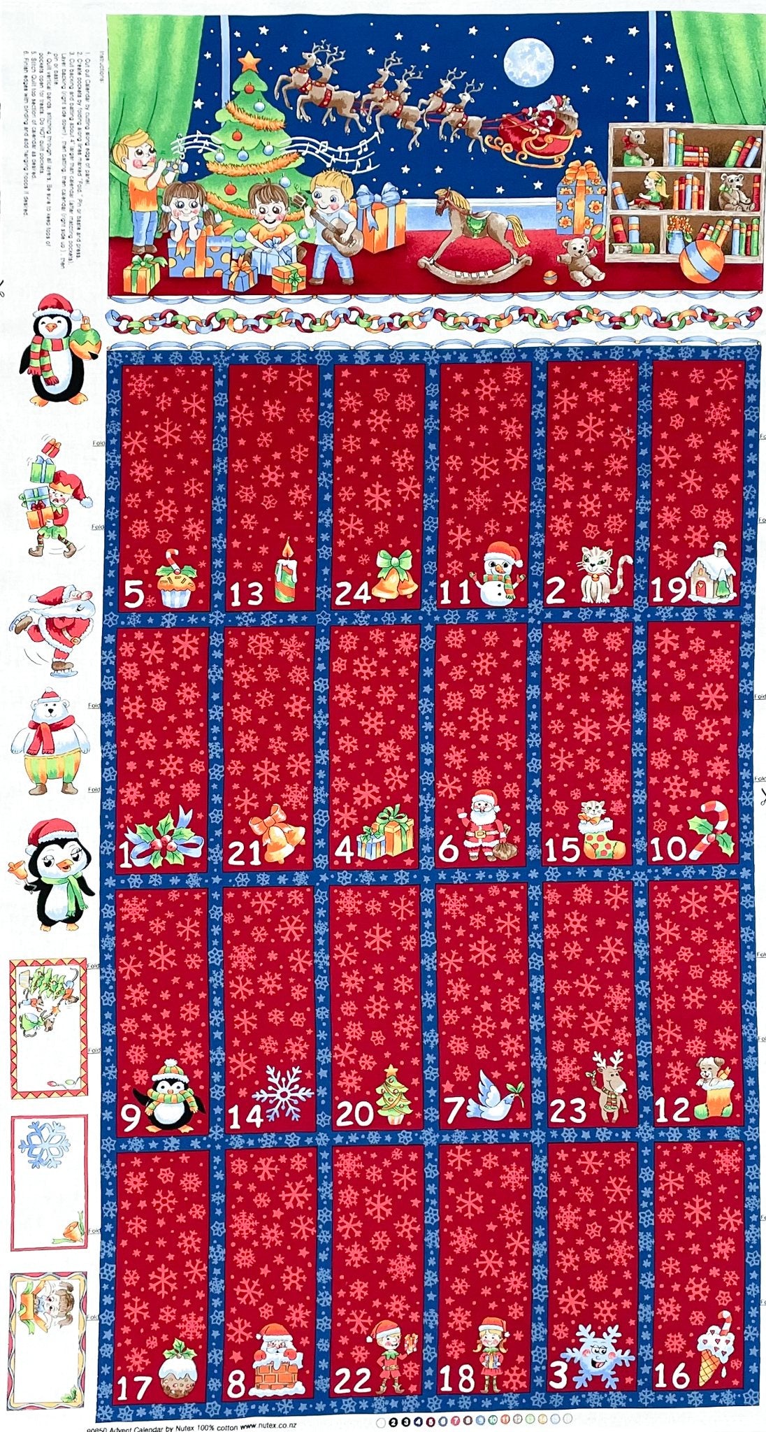 Christmas Advent Calendar Kit (Navy/ Red)