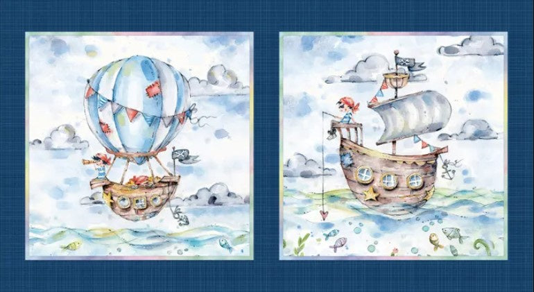 Enchanted Seas Pirates by Sillier Than Sally Designs Panel