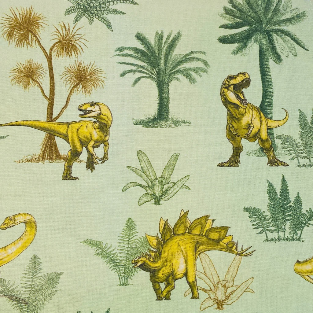 Dinosaur Foliage - Green Fabric