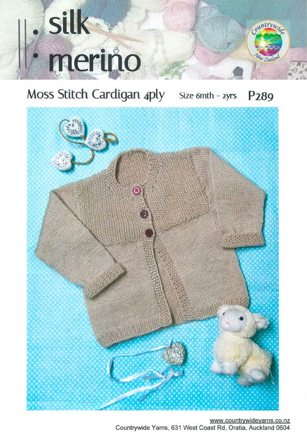 Countrywide Moss Stitch Cardigan 4 Ply Pattern
