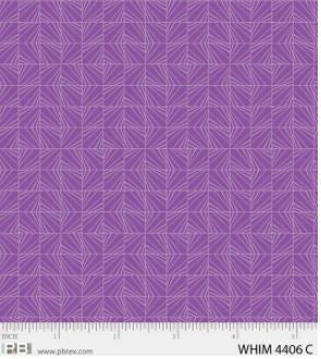 P&B Fabric Whimsy Purple Geometric Squares