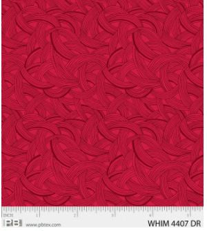P&B Fabric Whimsy Red Weave