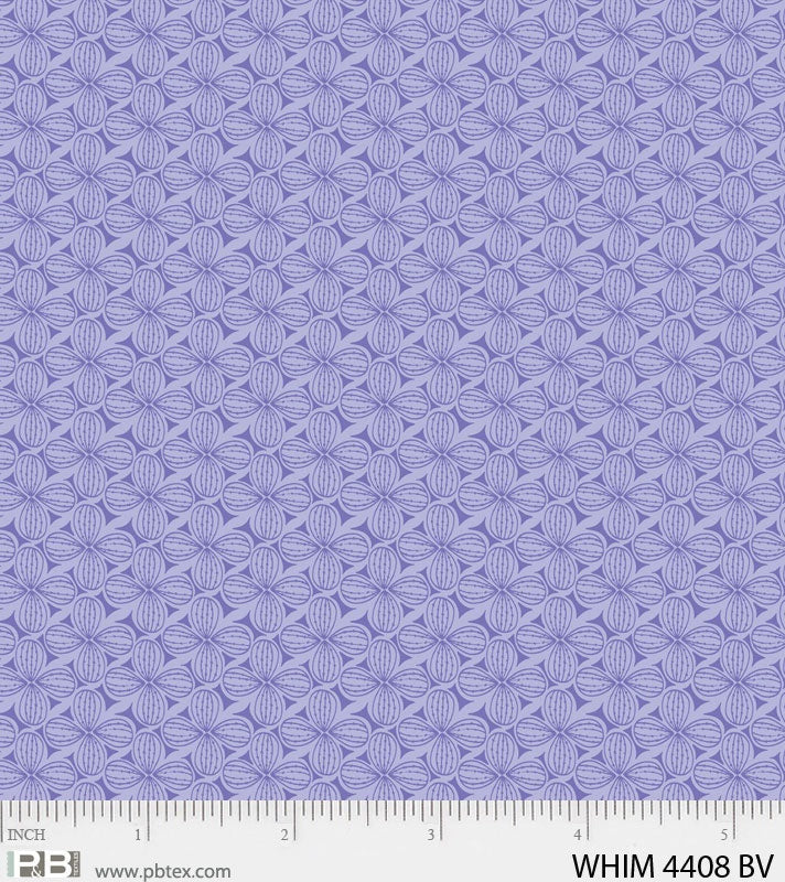 P&B Fabric Whimsy Purple Flowers