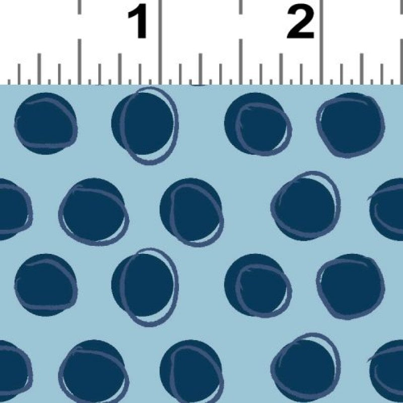 Blue Goose by Meags and Me - Uneven Circles - Blue/Navy