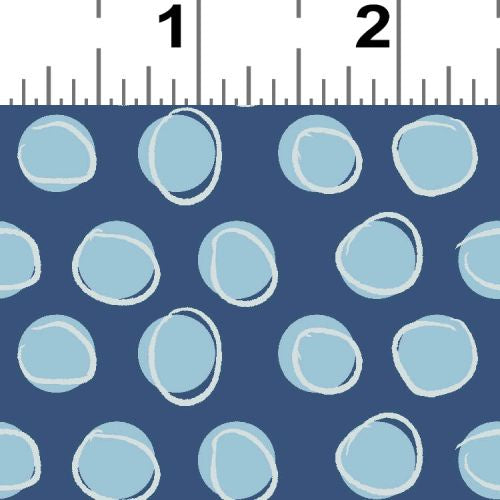 Blue Goose by Meags and Me - Uneven Circles - Navy/Pastel Blue