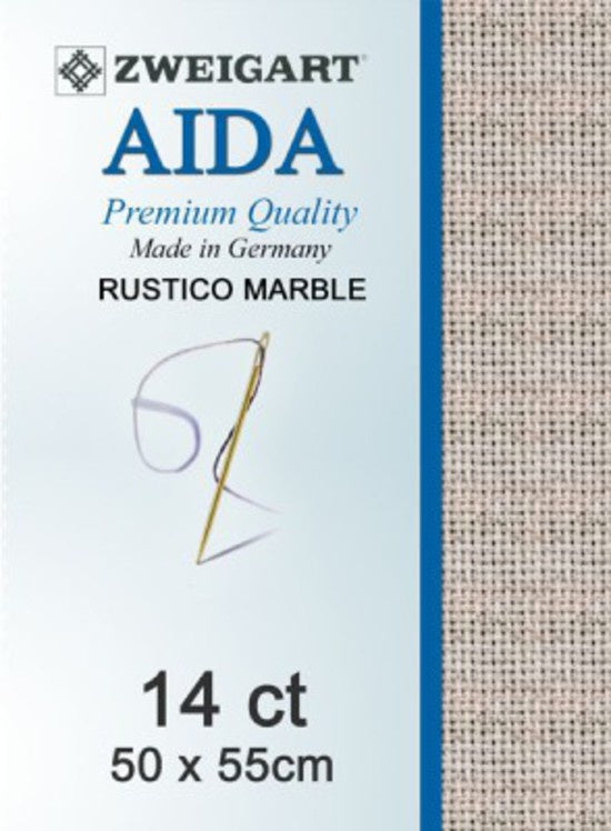 ZWEIGART Aida 14 Count Cloth - Rustico Marble