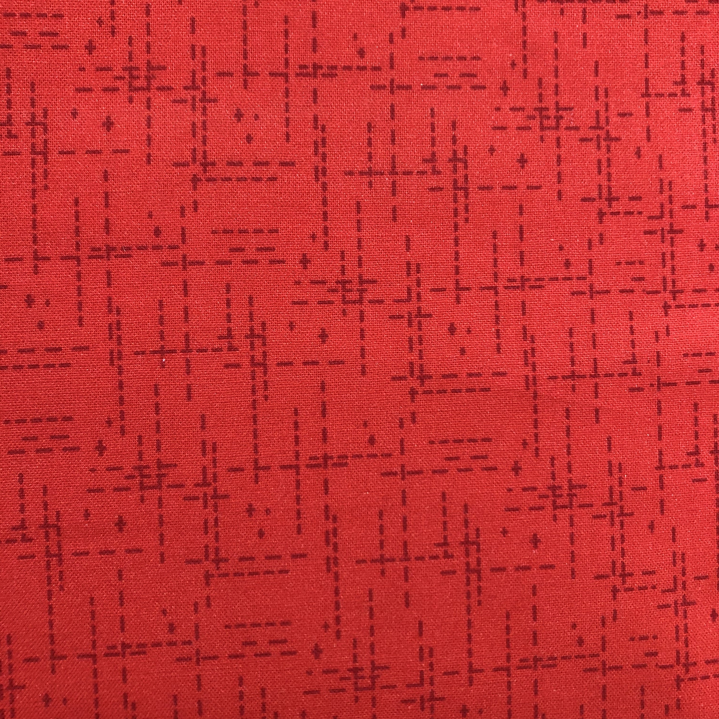 Stitched Red Fabric
