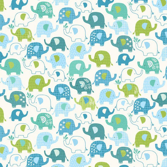 In The jungle - Elephant Fabric