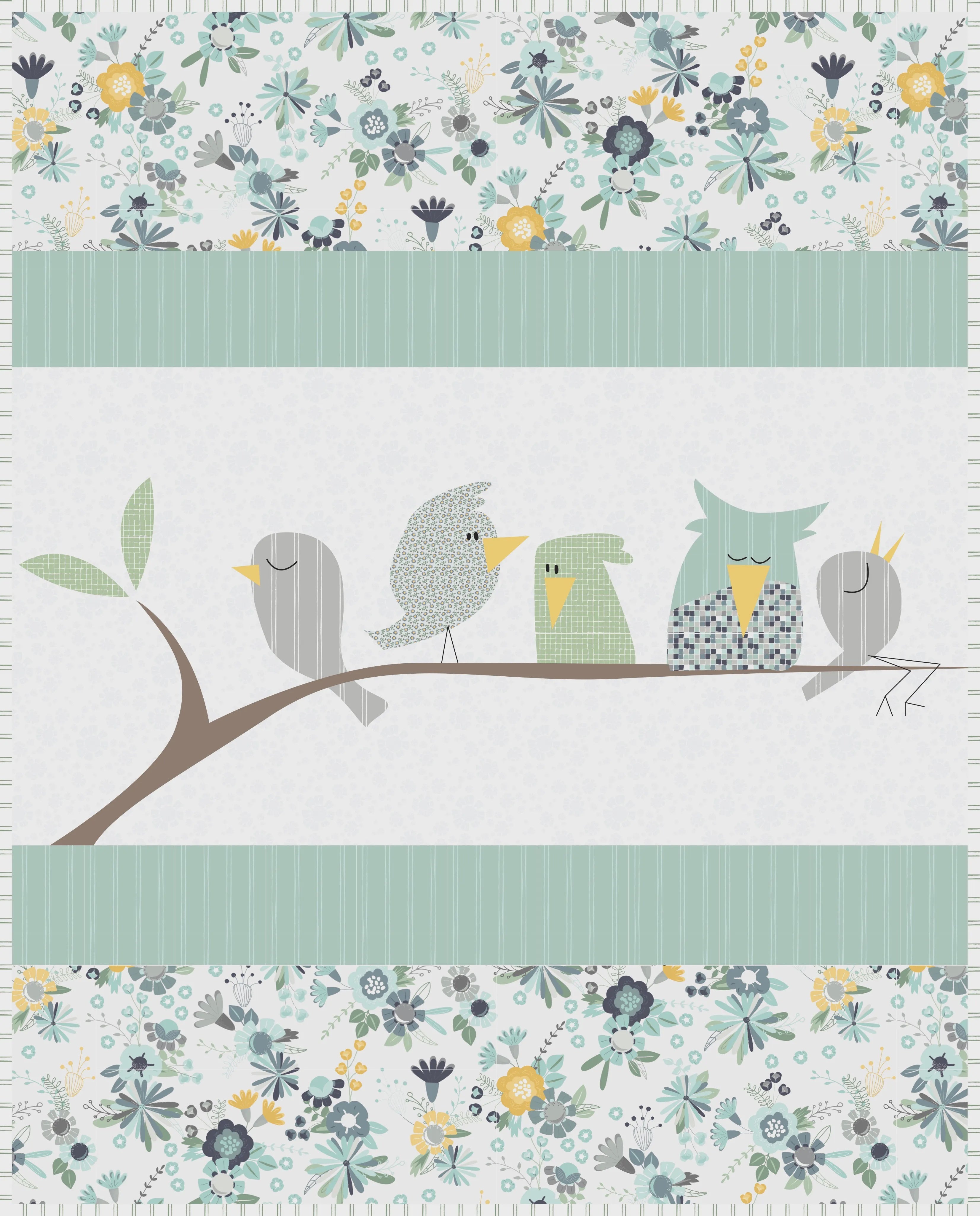 Meags & Me Leafy Treetops Quilt Pack