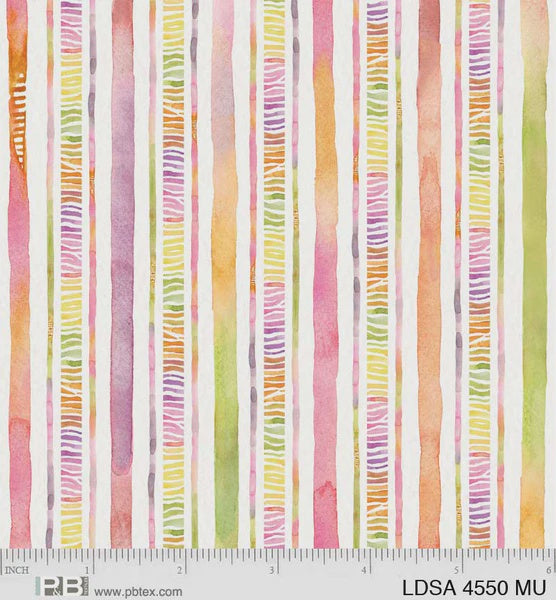 Little Darlings Safari by Sillier Than Sally Designs - Striped fabric