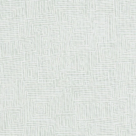 Ramblings Fabric - White Labyrinth
