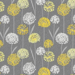 Dandelions - Grey Fabric