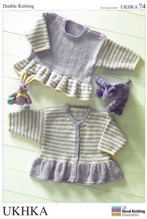UK Hand Knitting Association Baby Peplium Knitting Pattern