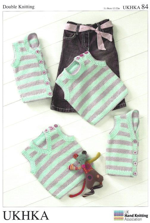 UK Hand Knitting Association Kids Vest Pattern